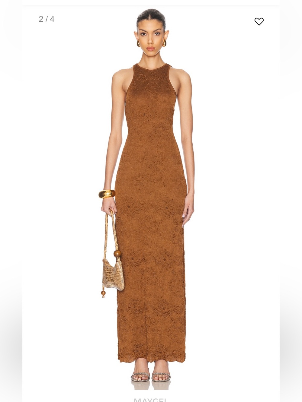 NWT Maygel Coronel Open El Virao Maxi - One Size - Caramel